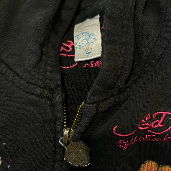 Ed Hardy Kids Zip Up Golden Rose of Love - Picture 3 of 3